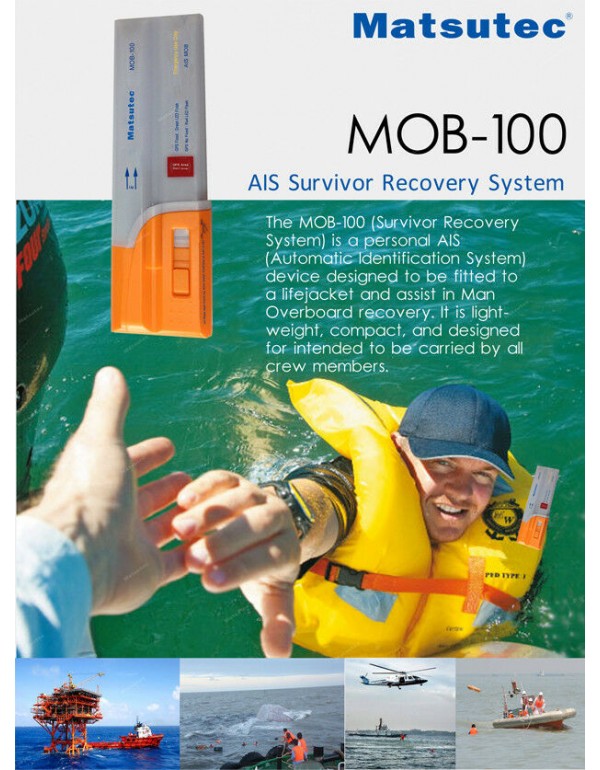 Matsutec AIS Survivor Recovery System suitable for lifejacket Flare Yacht MOB-100