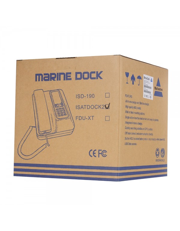Matsutec New Maritime Isatphone Pro Docking Station With Active Antenna &10M cable ISD-190
