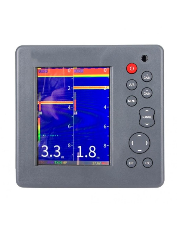 Matsutec MARINE COLOR ECHO SOUNDER 300W Fish finder DUAL frequency 5.6'' marine electronics w/transducer for small boat HF-620 