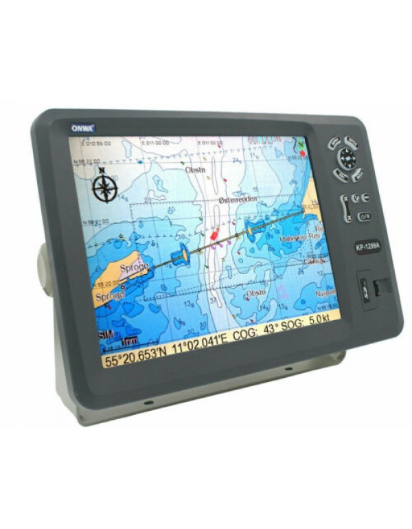 ONWA 12.1" GPS Chart Plotter w/ built-in Class B AIS Transponder KP-1299A